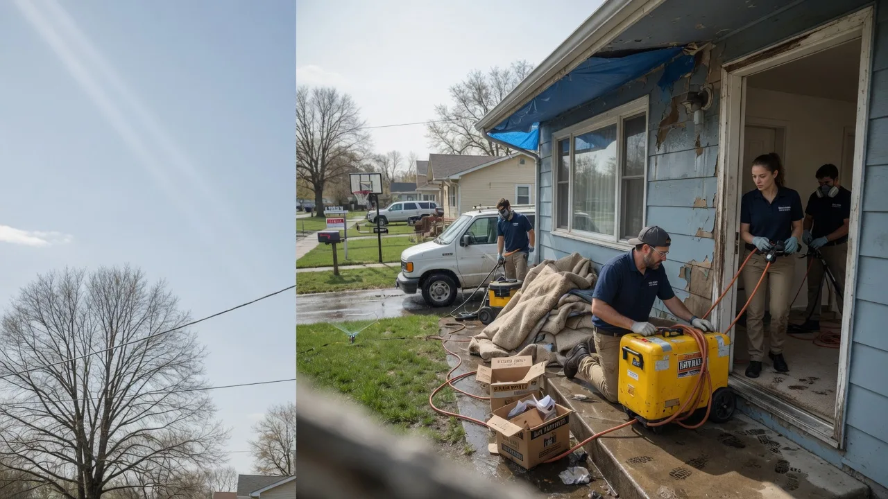 Basement Flood Cleanup in Burrton, KS near me